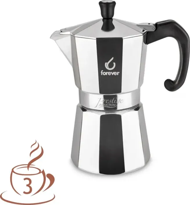 Caffettiera a induzione in alluminio prestige 3 tz