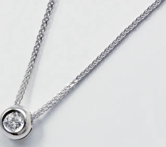 girocollo punto luce con diamante naturale taglio brillante ct. 0.10 | biffi gioielli di biffigioielli.com