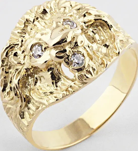 anello leone in oro giallo | biffi gioielli di biffigioielli.com