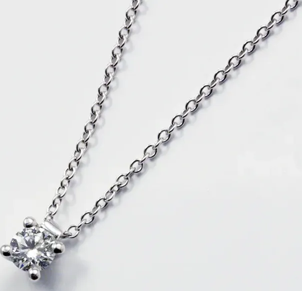 girocollo punto luce polello in platino con diamante naturale ct. 0.30 | biffi gioielli di biffigioielli.com