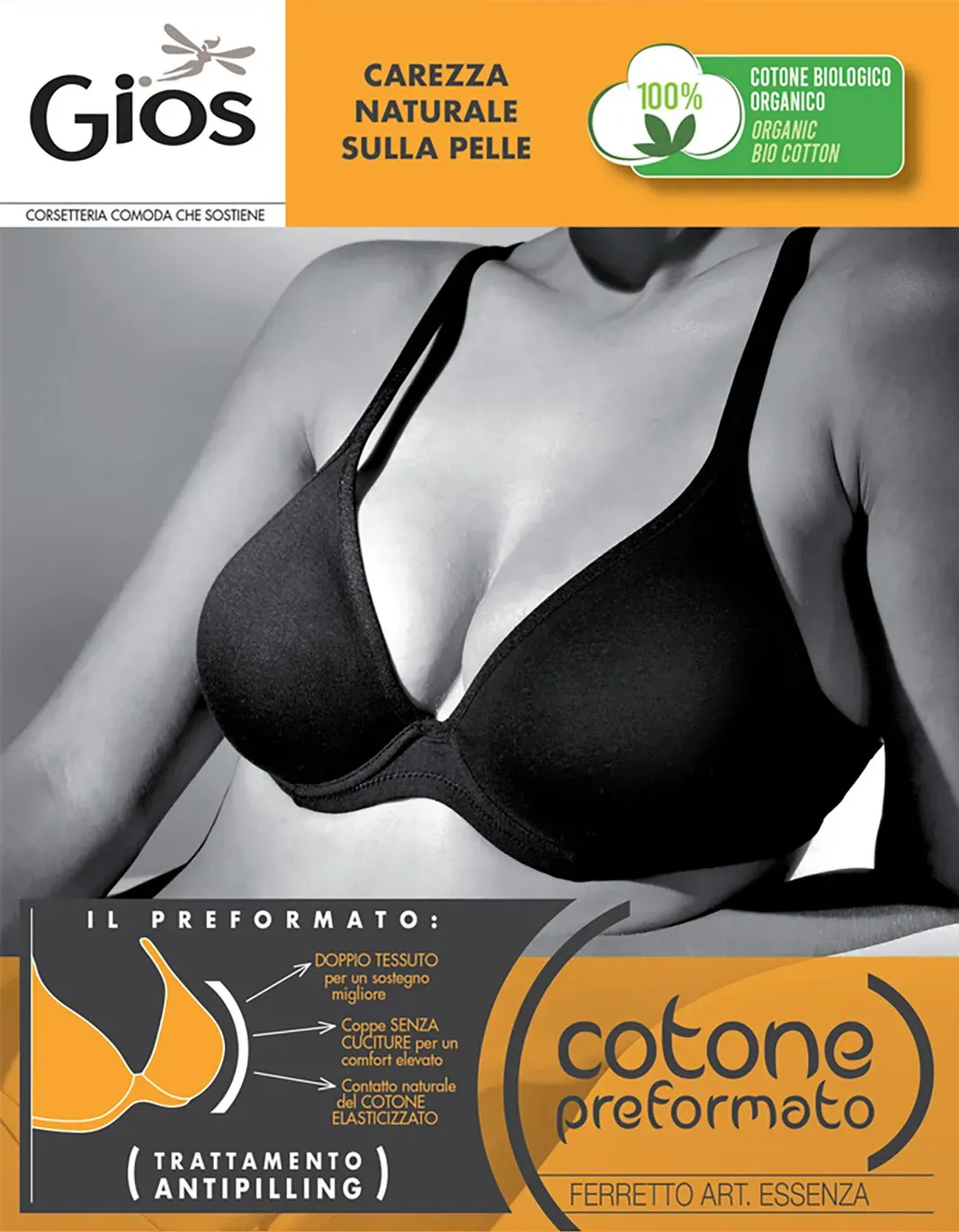 (N) Reggiseno cotone con ferretto Gios Essenza