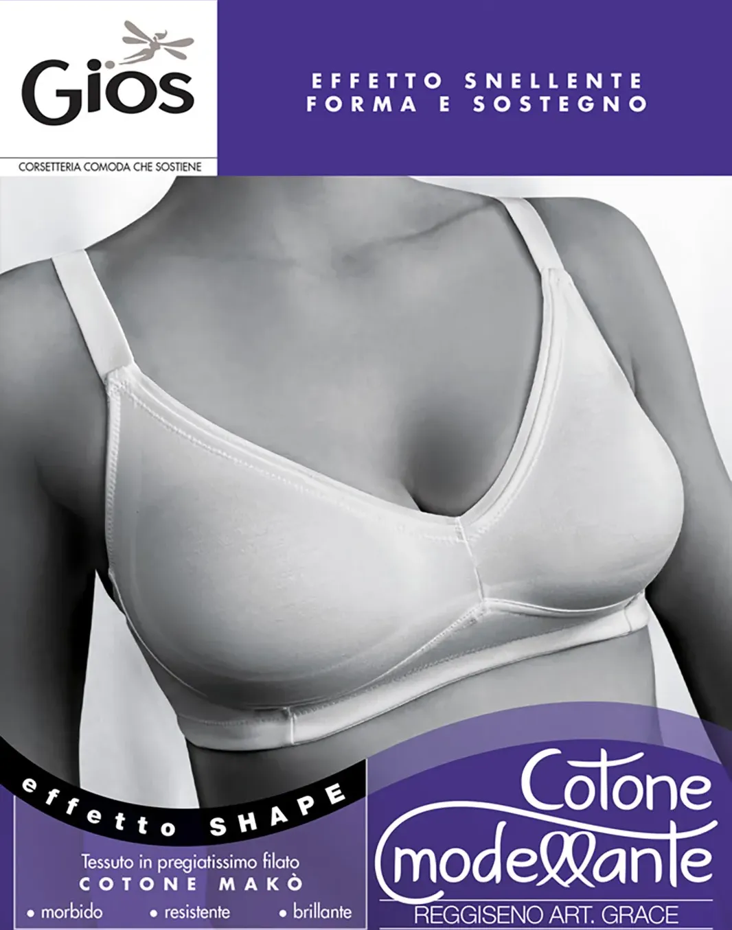 (W) Reggiseno cotone Gios Grace C