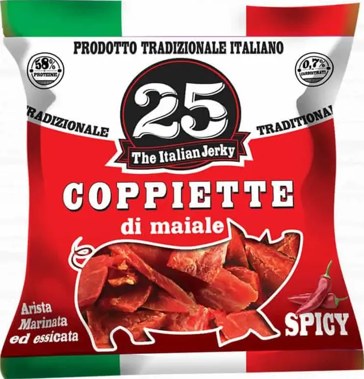 Coppiette di maiale tradizionale - 25g - carne secca italia
