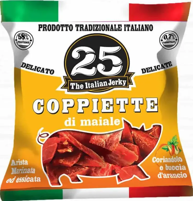 Coppiette di maiale delicato – 25g - carne secca italia