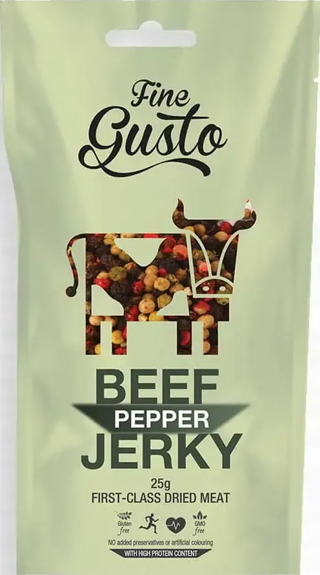 Manzo pepper 25g - fine gusto - carne secca italia
