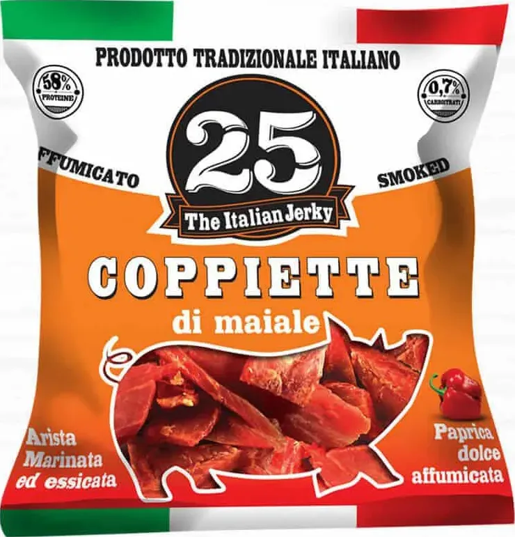 Coppiette di maiale smoked paprika – 25g - carne secca italia